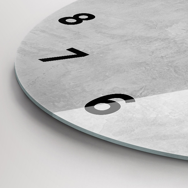 Orologio rotondo in vetro Muro di pietra