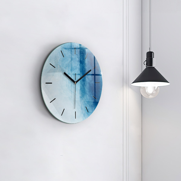 Orologio rotondo Gradiente blu