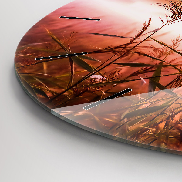 Orologio rotondo Mattina nebbiosa