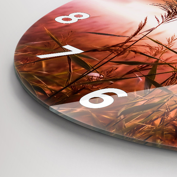 Orologio rotondo Mattina nebbiosa