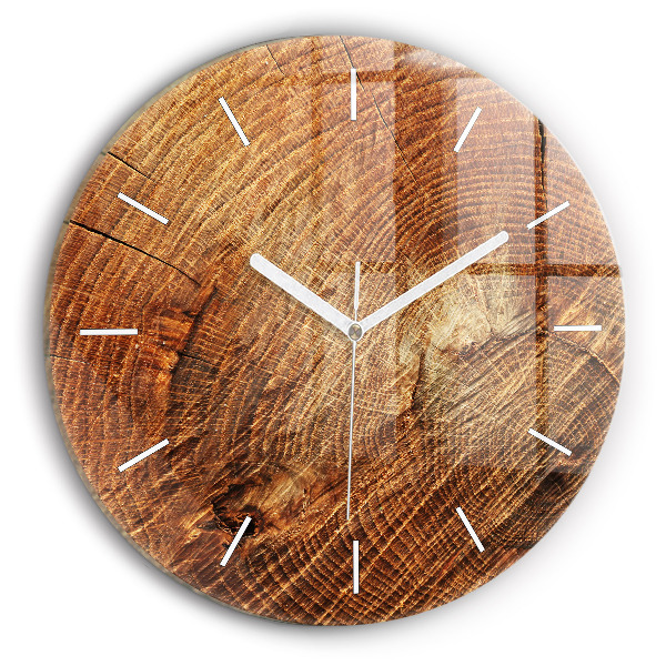 Orologio rotondo Vecchio ceppo d'albero