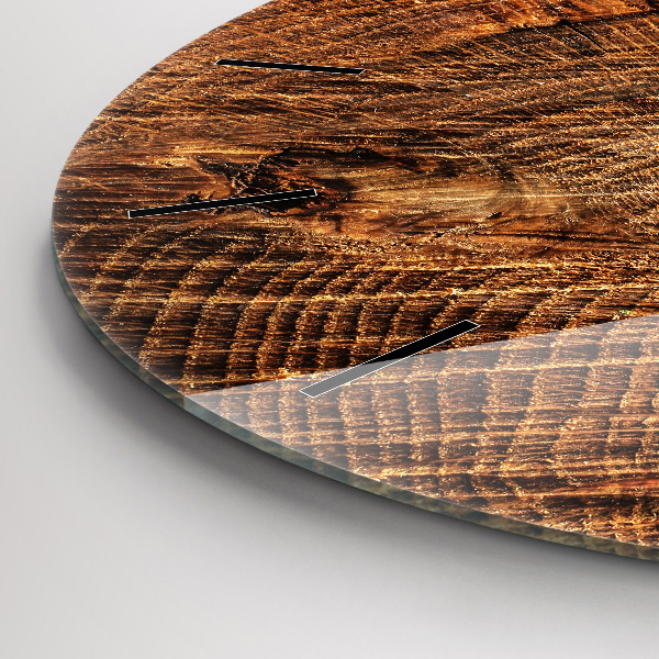 Orologio rotondo Vecchio ceppo d'albero