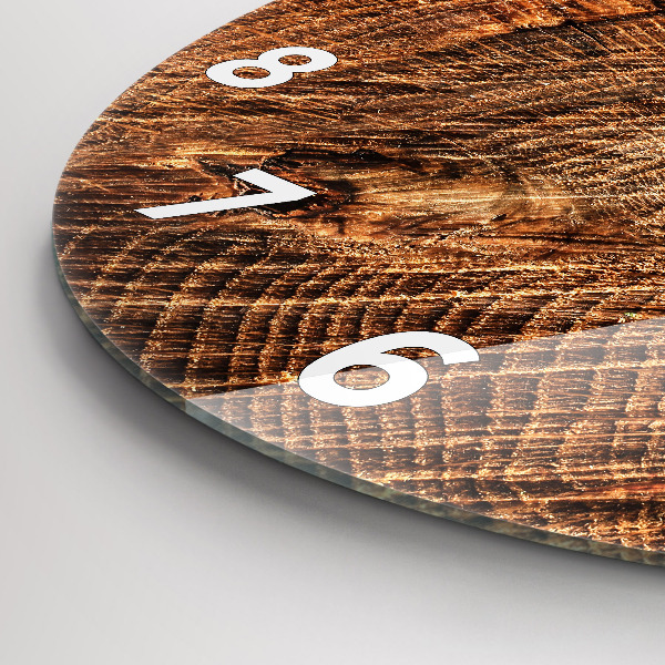 Orologio rotondo Vecchio ceppo d'albero