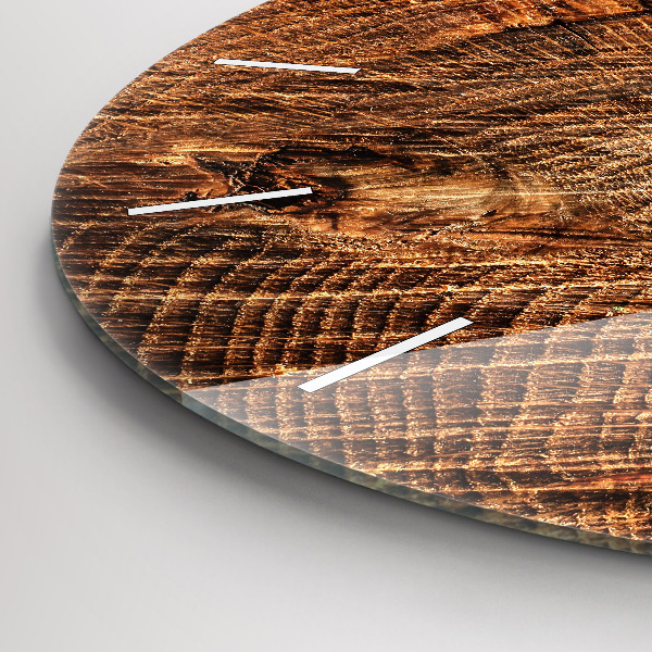 Orologio rotondo Vecchio ceppo d'albero