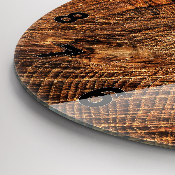 Orologio rotondo Vecchio ceppo d'albero