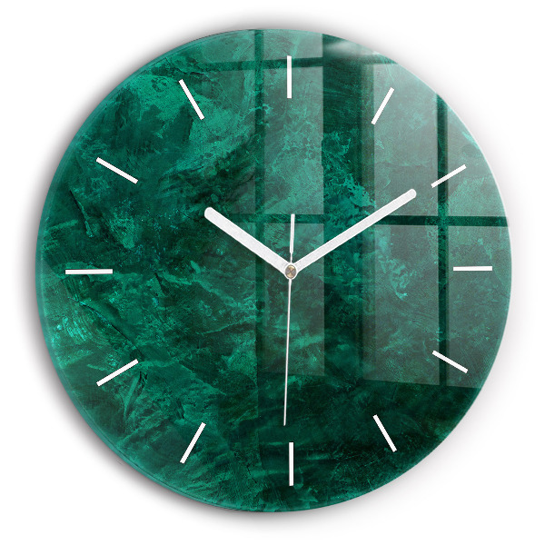 Orologio rotondo Muro di smeraldo