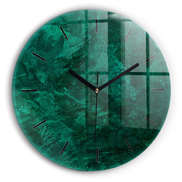 Orologio rotondo Muro di smeraldo