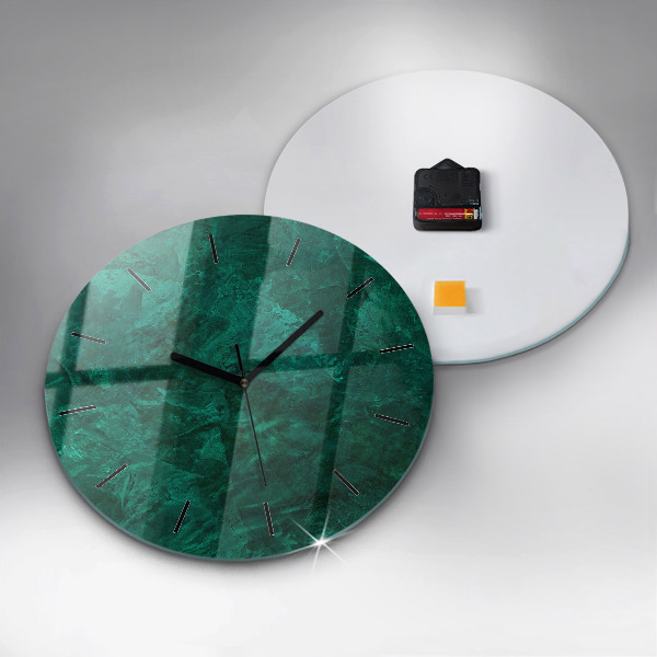 Orologio rotondo Muro di smeraldo