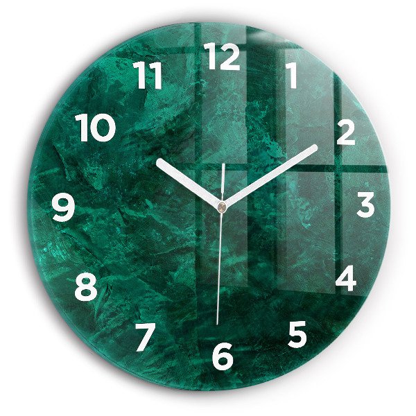 Orologio rotondo Muro di smeraldo