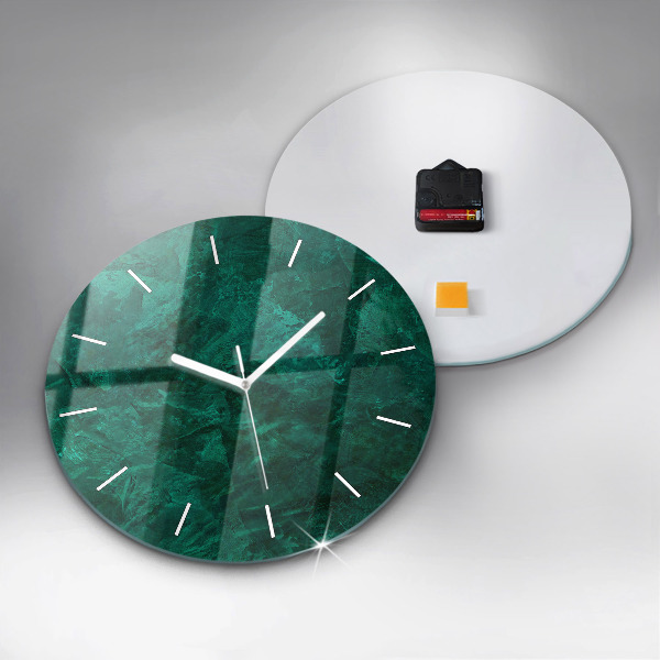 Orologio rotondo Muro di smeraldo