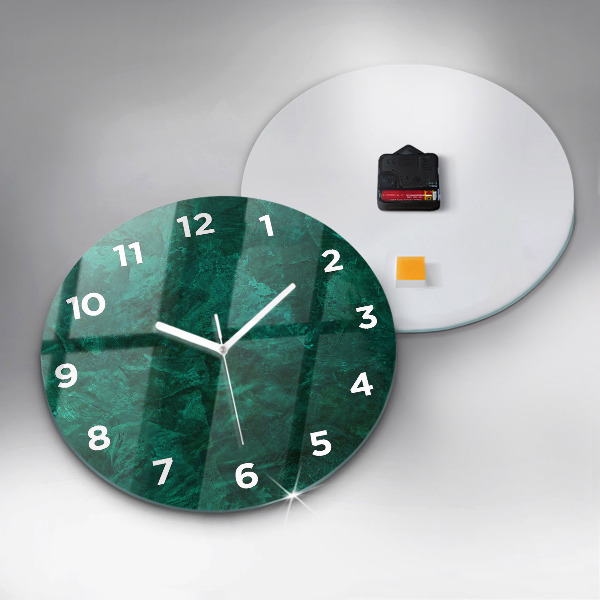 Orologio rotondo Muro di smeraldo