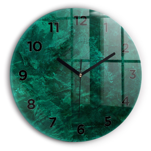 Orologio rotondo Muro di smeraldo