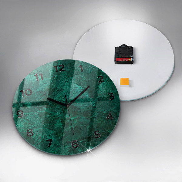 Orologio rotondo Muro di smeraldo