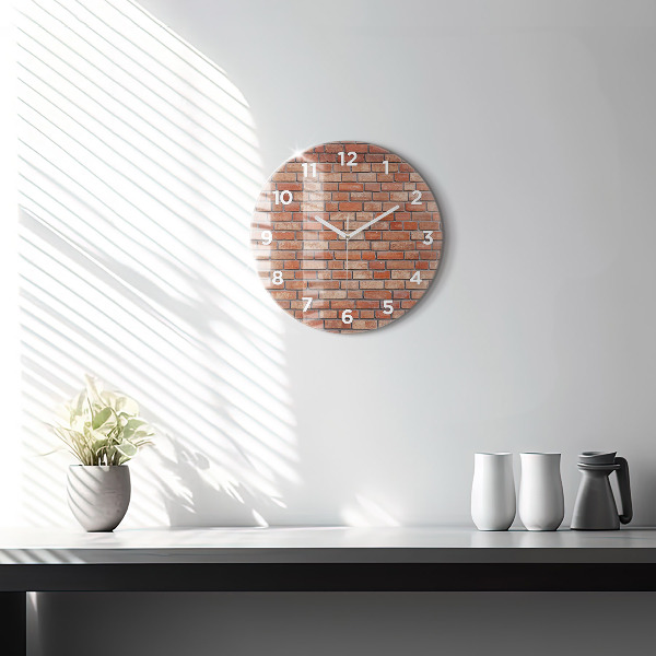Orologio rotondo Muro di mattoni
