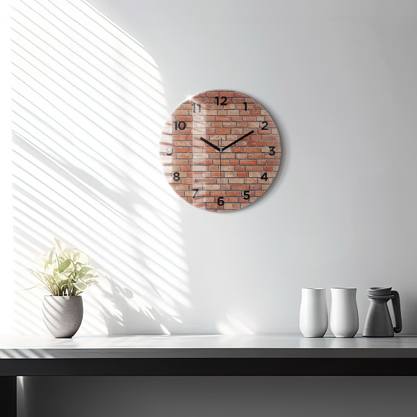Orologio rotondo Muro di mattoni