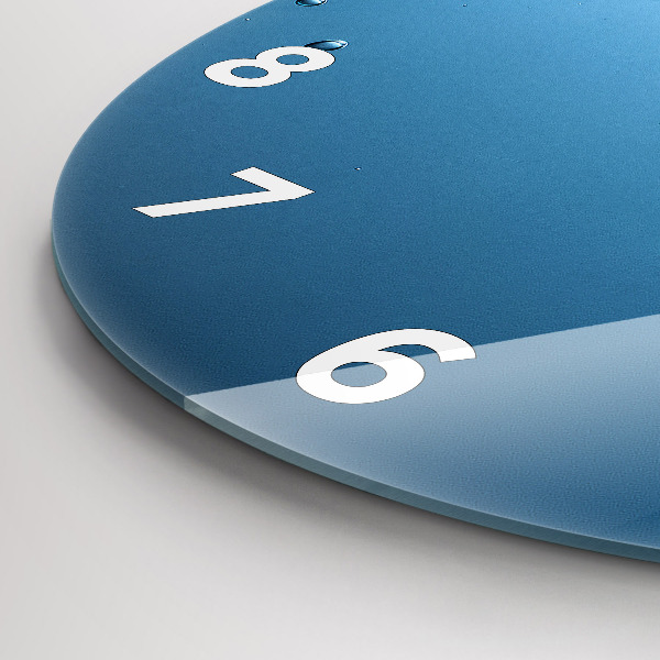 Orologio rotondo in vetro Vista subacquea