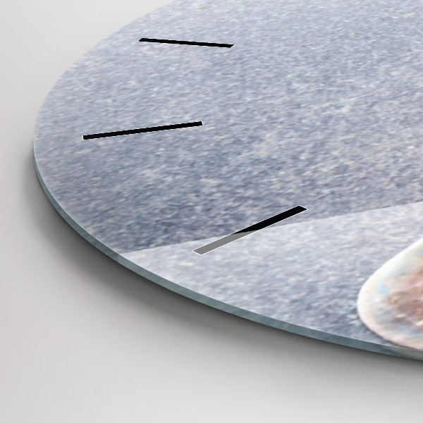 Orologio rotondo in vetro Un pezzo di torta