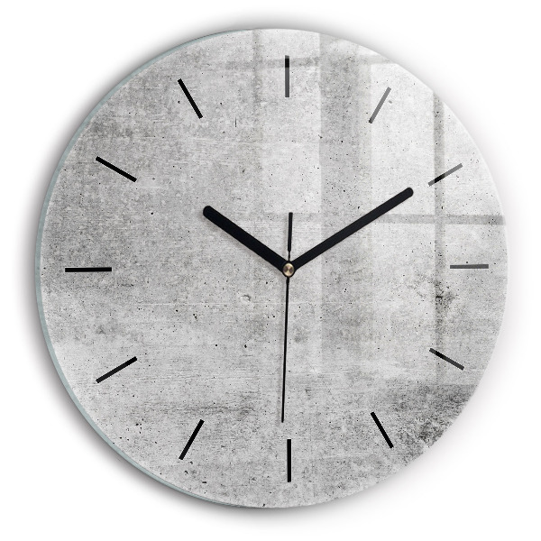 Orologio rotondo in vetro Muro grezzo