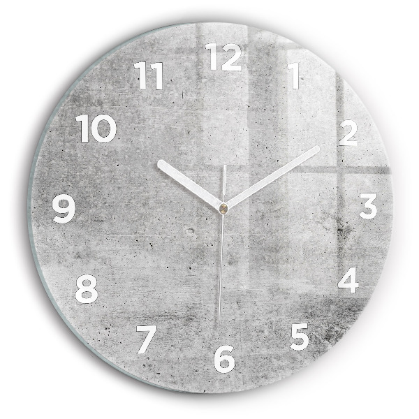Orologio rotondo in vetro Muro grezzo