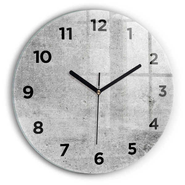 Orologio rotondo in vetro Muro grezzo