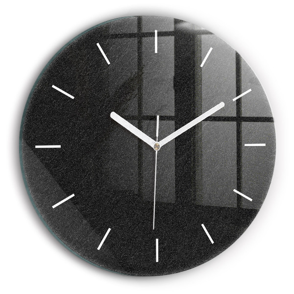 Orologio rotondo in vetro Roccia scura
