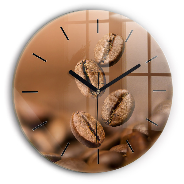 Orologio rotondo in vetro Colori astratti