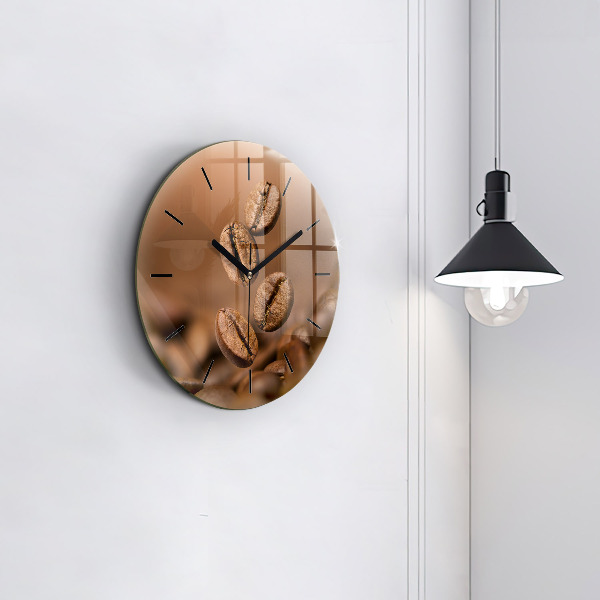 Orologio rotondo in vetro Colori astratti