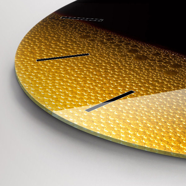 Orologio rotondo in vetro Succo d'arancia