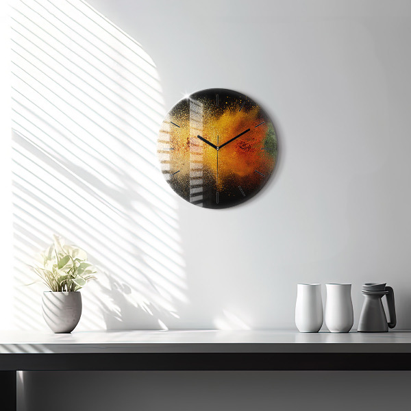 Orologio rotondo in vetro Spezie sparse