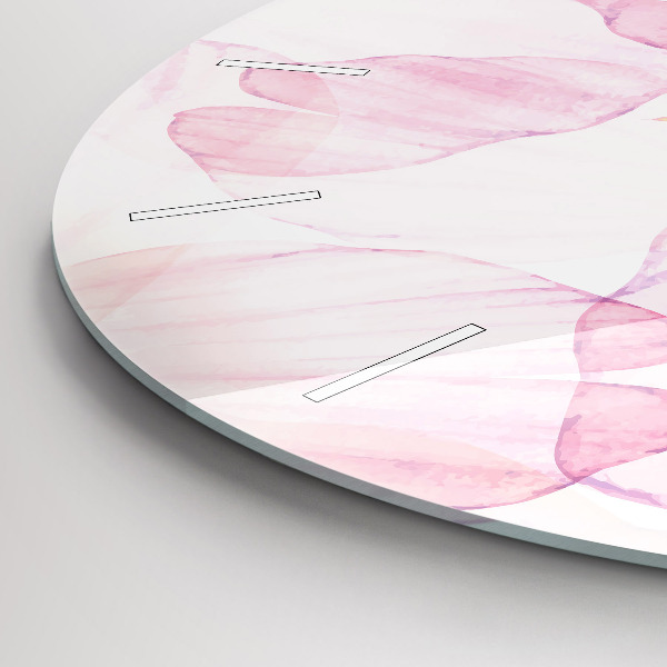 Orologio rotondo Petali acquerellati