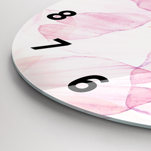 Orologio rotondo Petali acquerellati