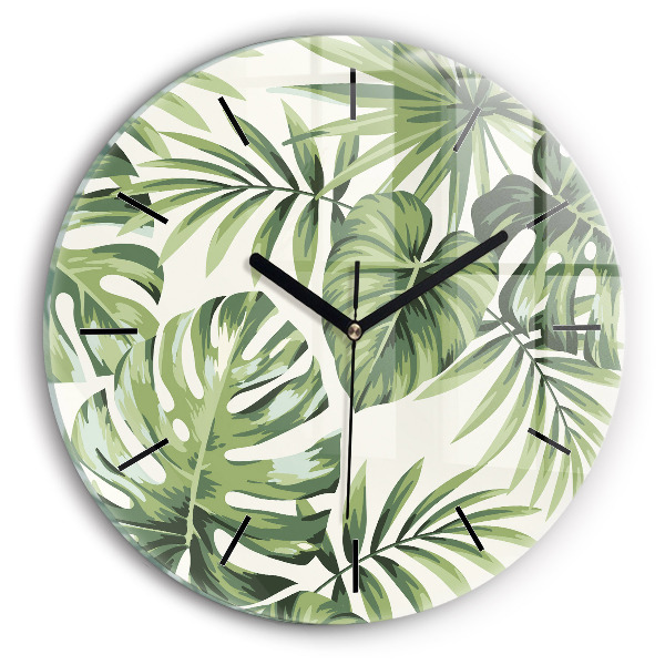 Orologio rotondo in vetro Modello tropicale