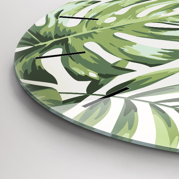 Orologio rotondo in vetro Modello tropicale