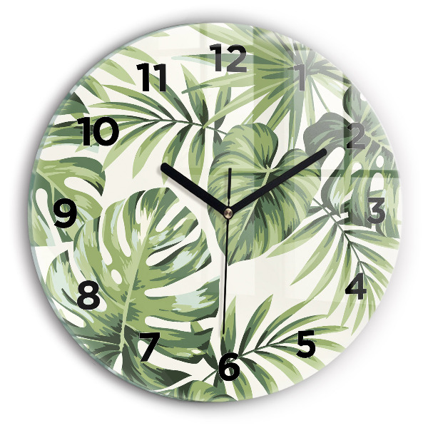 Orologio rotondo in vetro Modello tropicale
