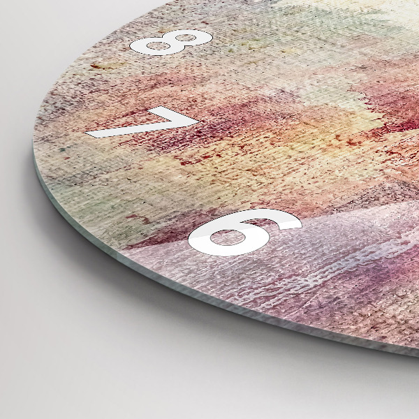 Orologio rotondo Astrazione dipinta