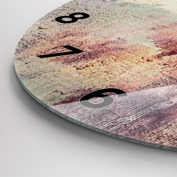 Orologio rotondo Astrazione dipinta