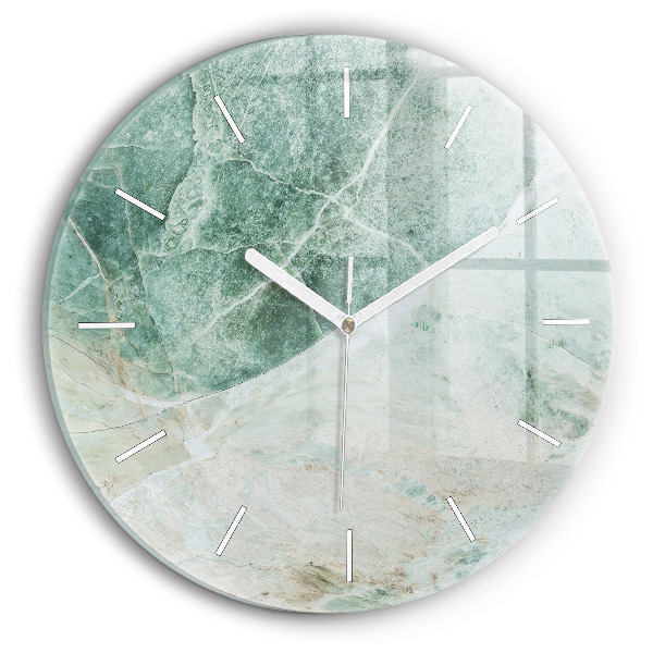 Orologio rotondo Texture di pietra di marmo