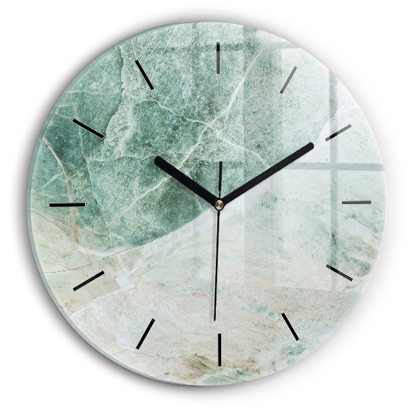 Orologio rotondo Texture di pietra di marmo