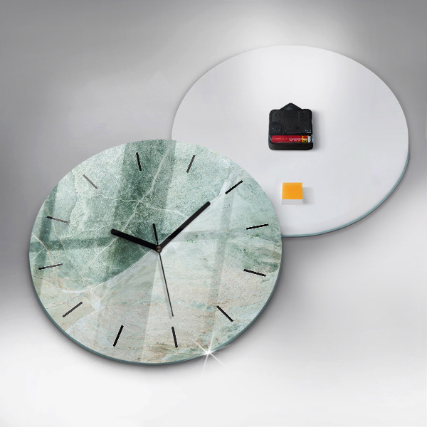 Orologio rotondo Texture di pietra di marmo