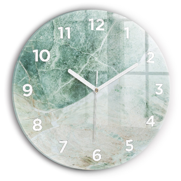 Orologio rotondo Texture di pietra di marmo