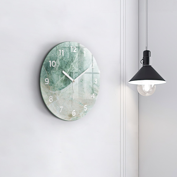 Orologio rotondo Texture di pietra di marmo