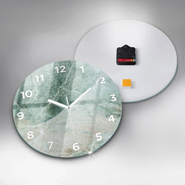 Orologio rotondo Texture di pietra di marmo