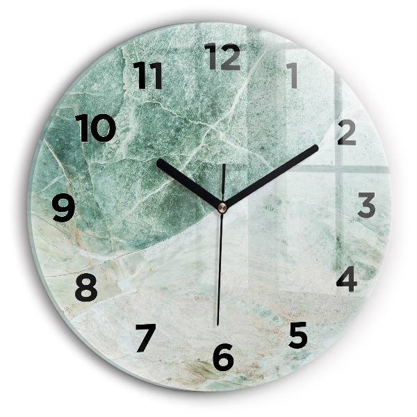 Orologio rotondo Texture di pietra di marmo
