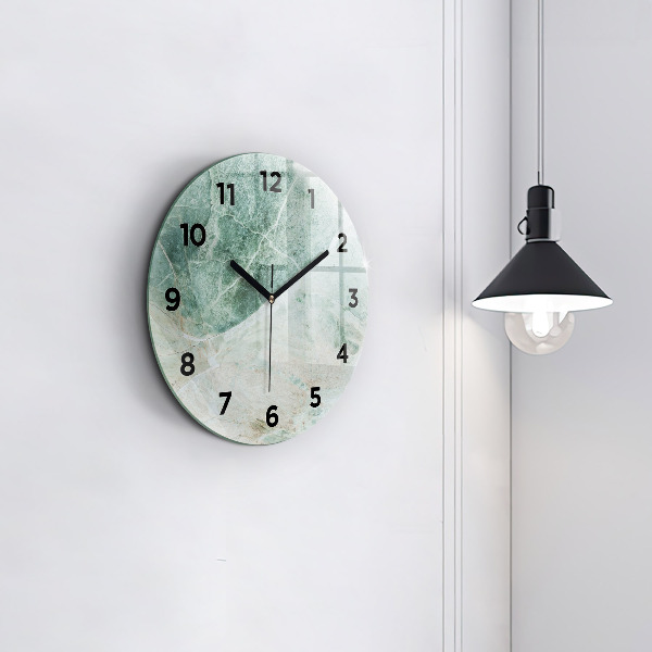 Orologio rotondo Texture di pietra di marmo