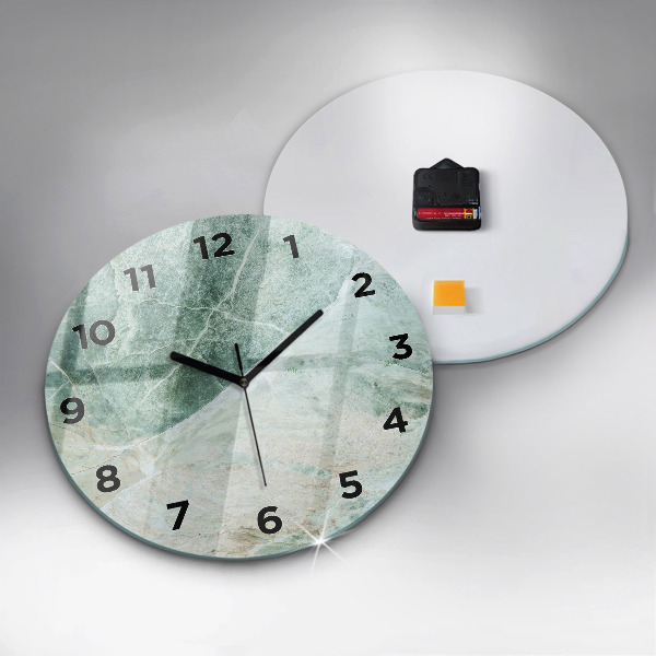 Orologio rotondo Texture di pietra di marmo