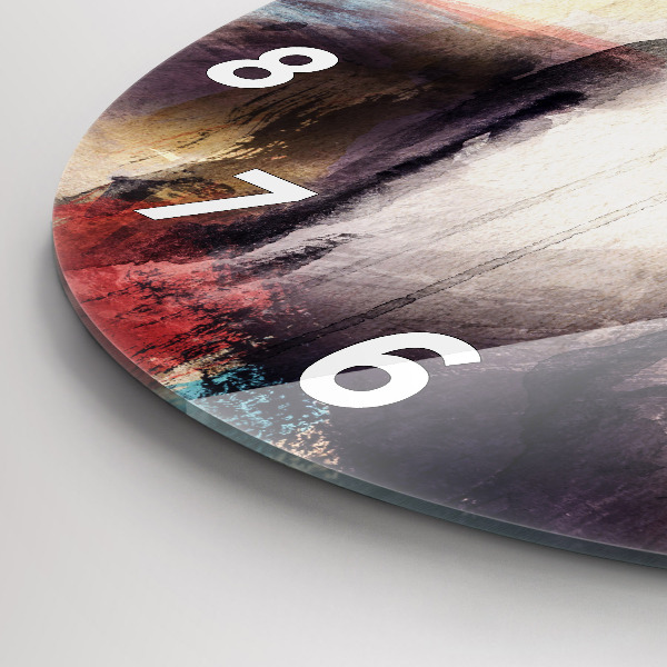 Orologio rotondo Ritratto astratto di una donna