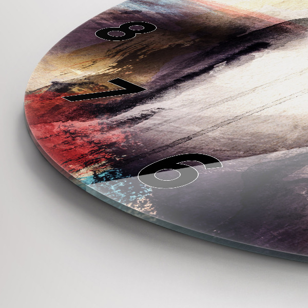 Orologio rotondo Ritratto astratto di una donna