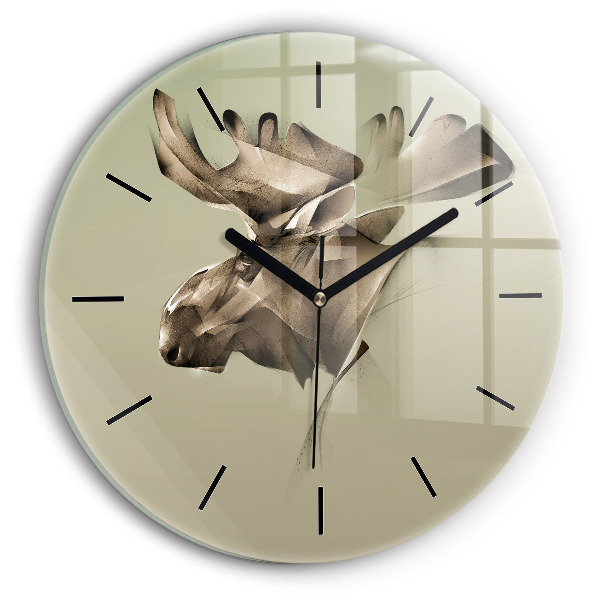 Orologio rotondo Alce grafico