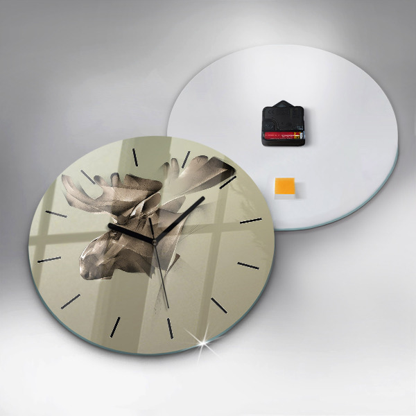 Orologio rotondo Alce grafico