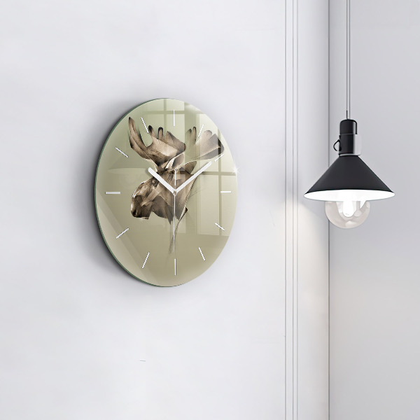 Orologio rotondo Alce grafico
